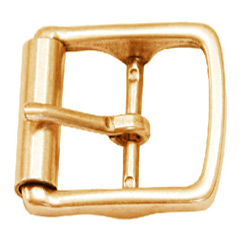 DVOS5223-35 BRASS CENTRE BAR ROLLER BUCKLE